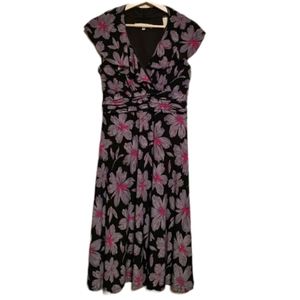 Evan-Picone Floral Dress 12 Womens